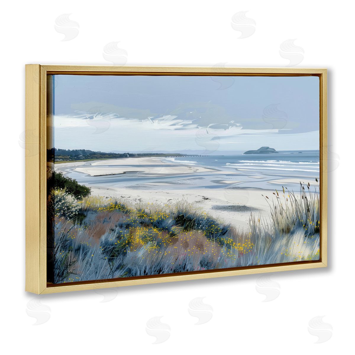 Irena Orlov Reflections Of Blue Shore Canvas Wall Art Print