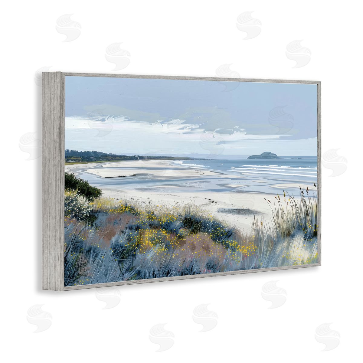 Irena Orlov Reflections Of Blue Shore Canvas Wall Art Print