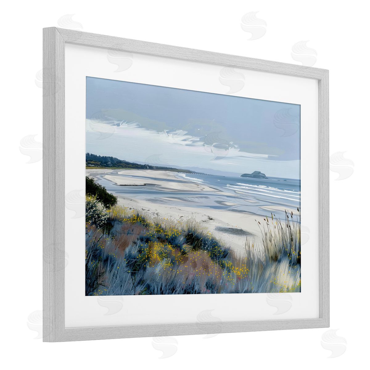 Irena Orlov Reflections Of Blue Shore Canvas Wall Art Print