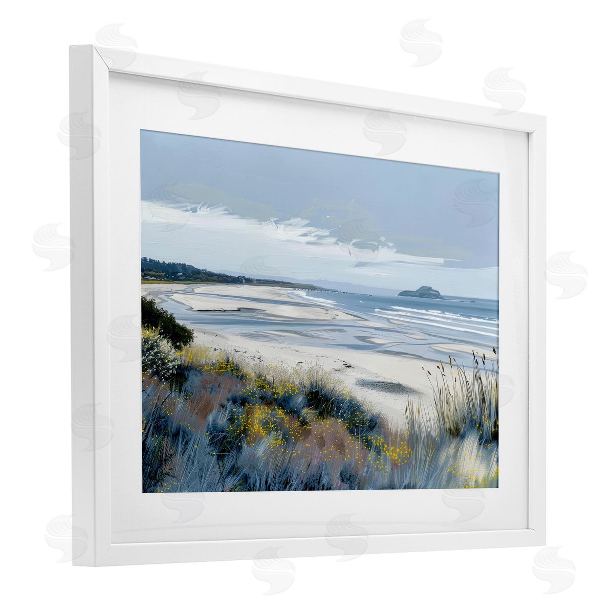 Irena Orlov Reflections Of Blue Shore Canvas Wall Art Print