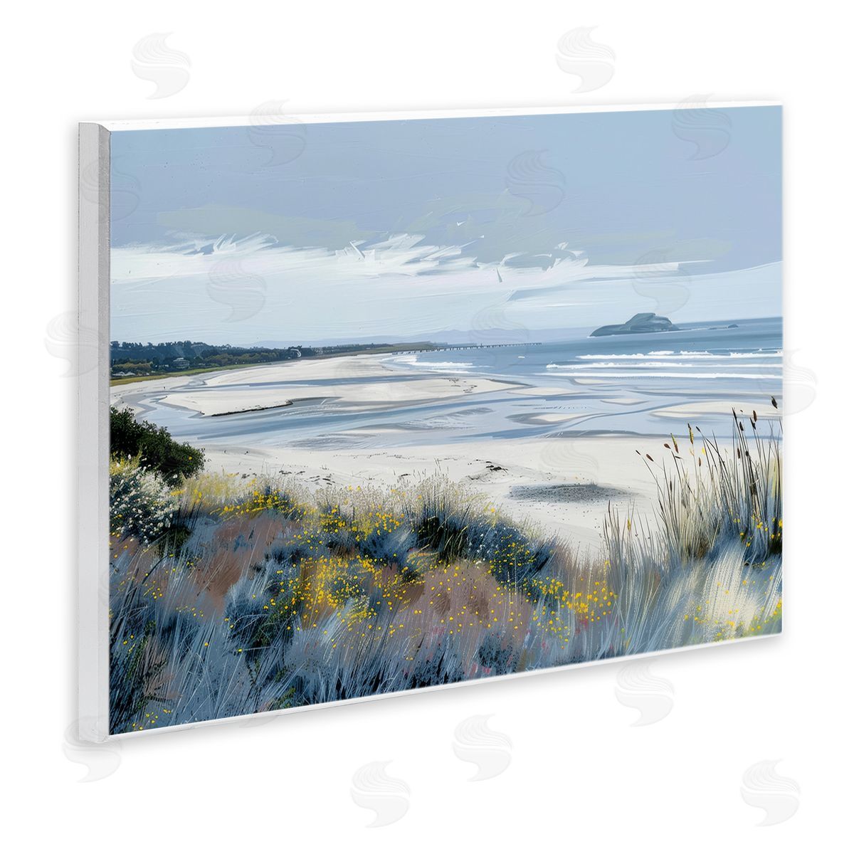 Irena Orlov Reflections Of Blue Shore Canvas Wall Art Print