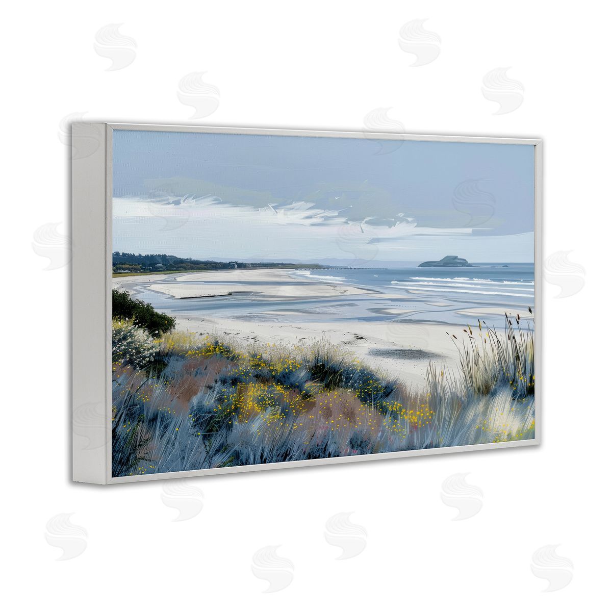 Irena Orlov Reflections Of Blue Shore Canvas Wall Art Print