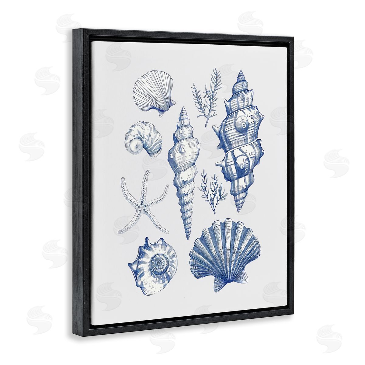 1x Soft Nautical Collection Canvas Wall Art Print