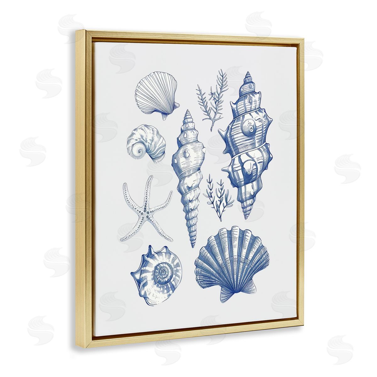 1x Soft Nautical Collection Canvas Wall Art Print