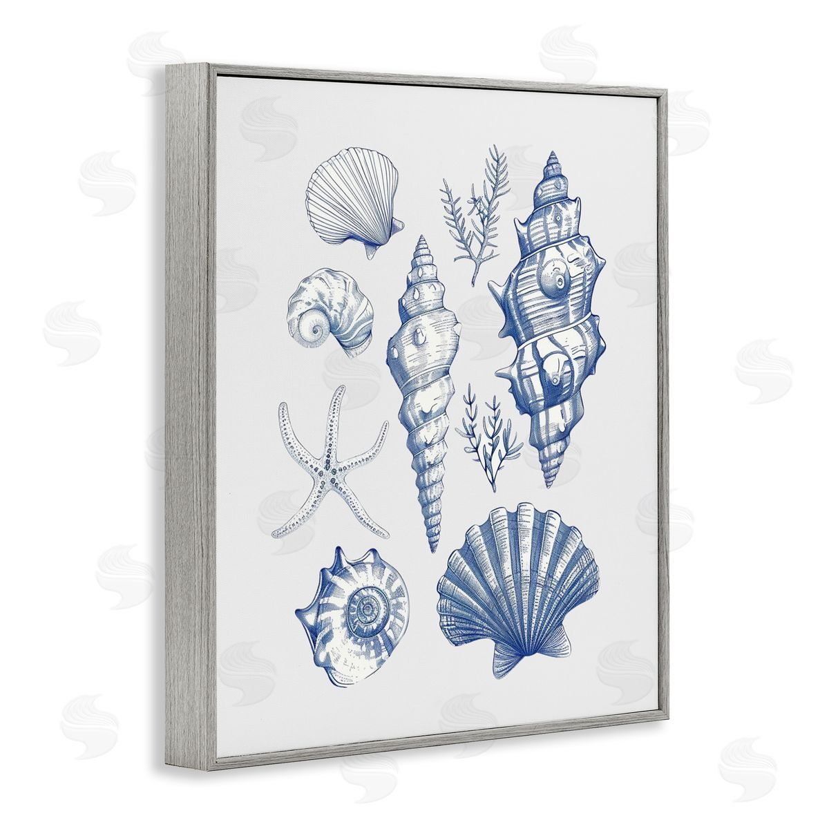 1x Soft Nautical Collection Canvas Wall Art Print