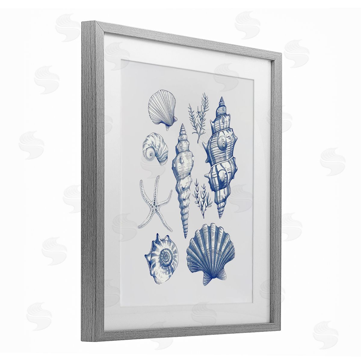 1x Soft Nautical Collection Canvas Wall Art Print