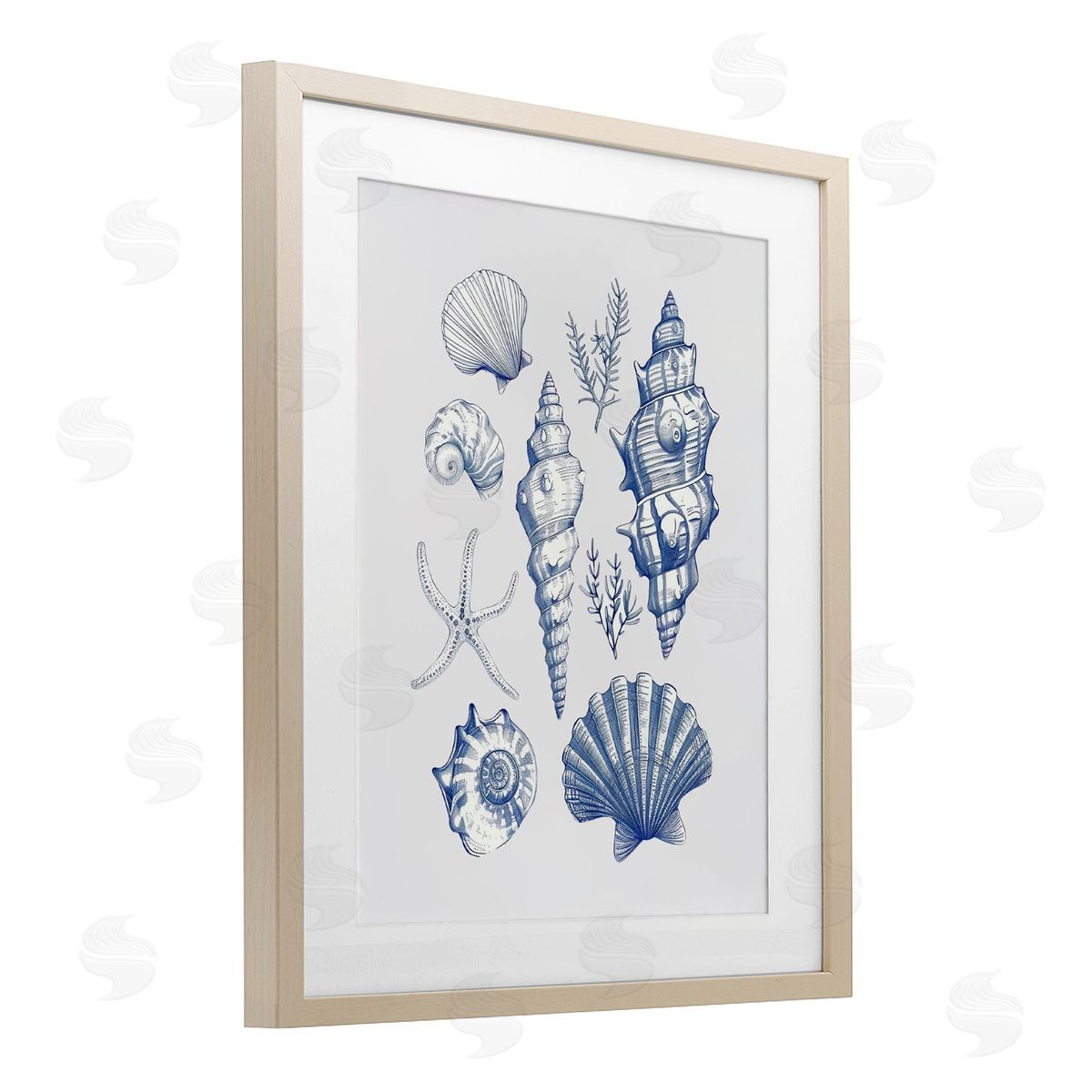 1x Soft Nautical Collection Canvas Wall Art Print