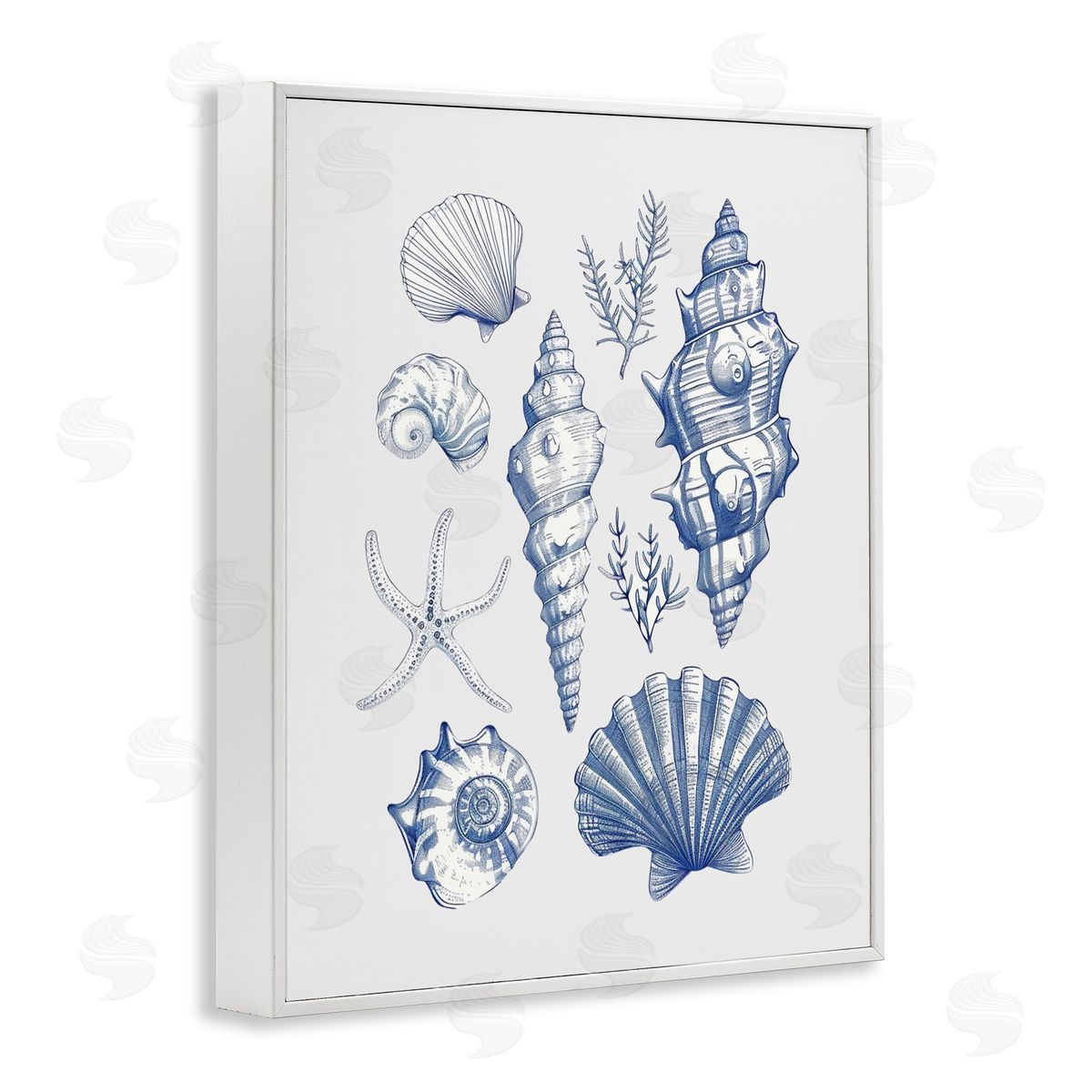 1x Soft Nautical Collection Canvas Wall Art Print