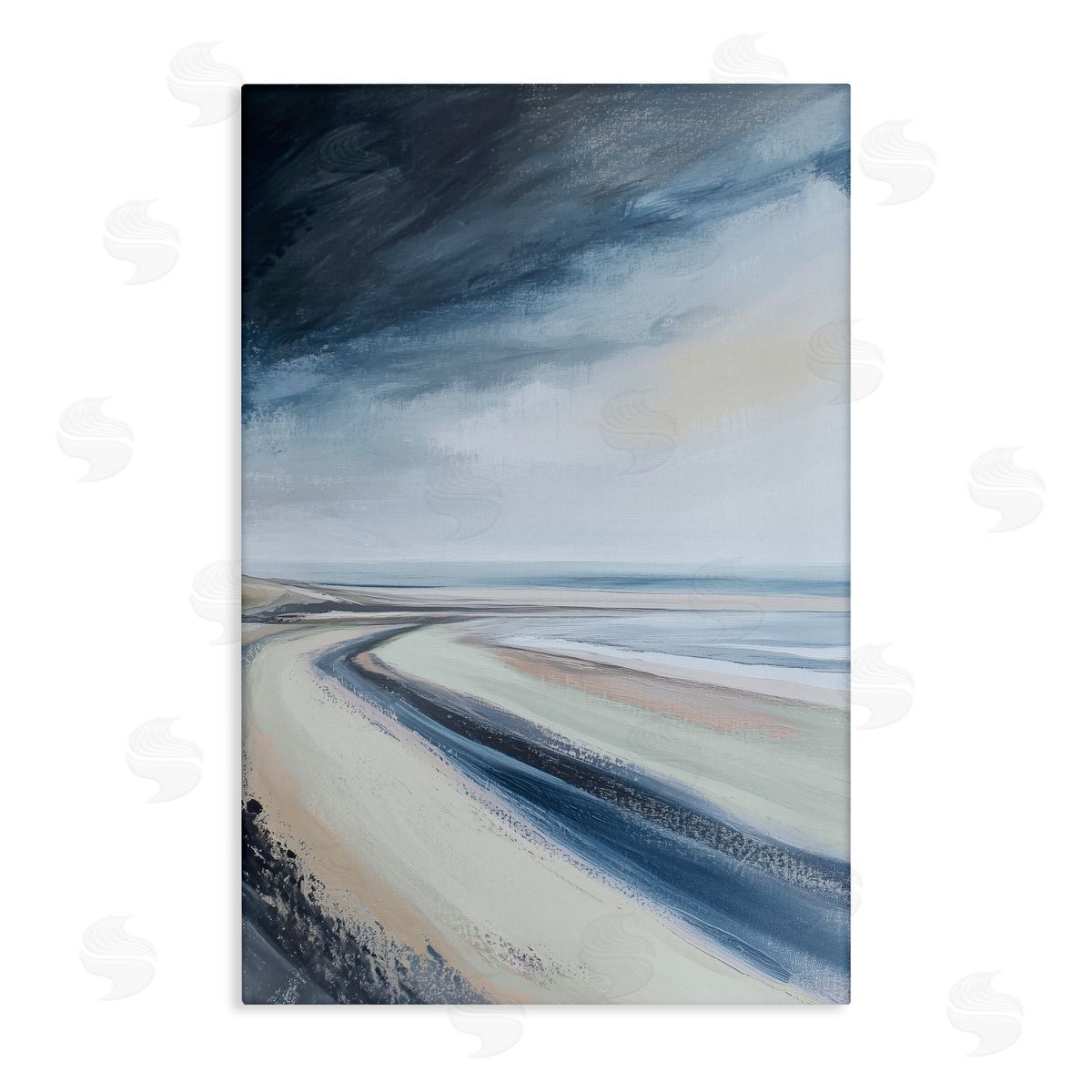 Amanda Tsoukanelis Abstract Catalina Shore Canvas Wall Art Print