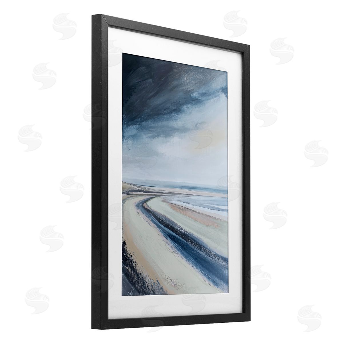 Amanda Tsoukanelis Abstract Catalina Shore Canvas Wall Art Print