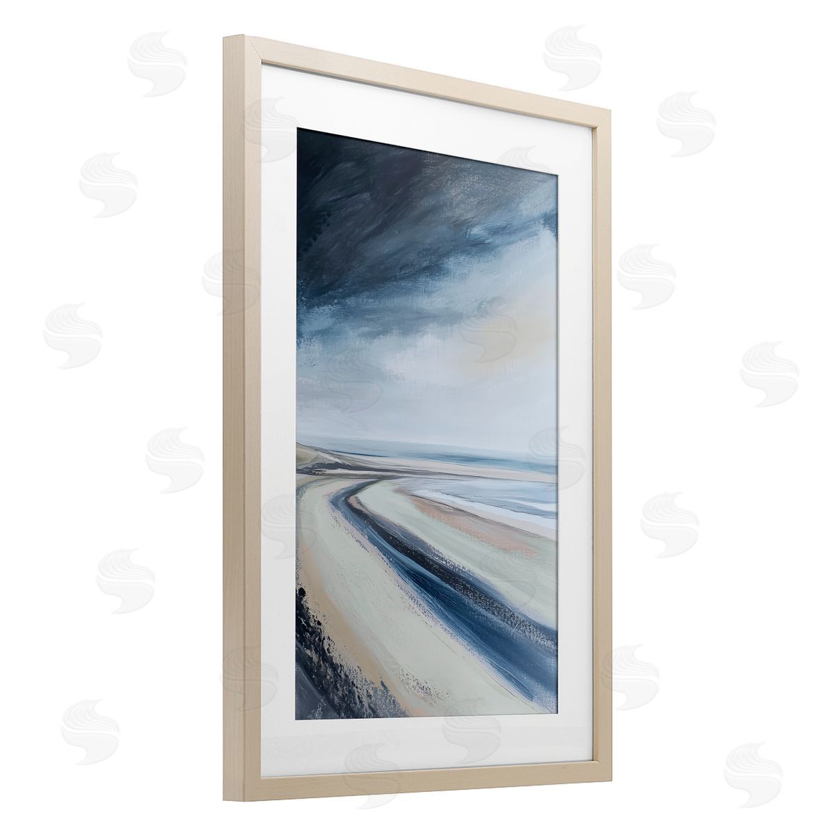 Amanda Tsoukanelis Abstract Catalina Shore Canvas Wall Art Print