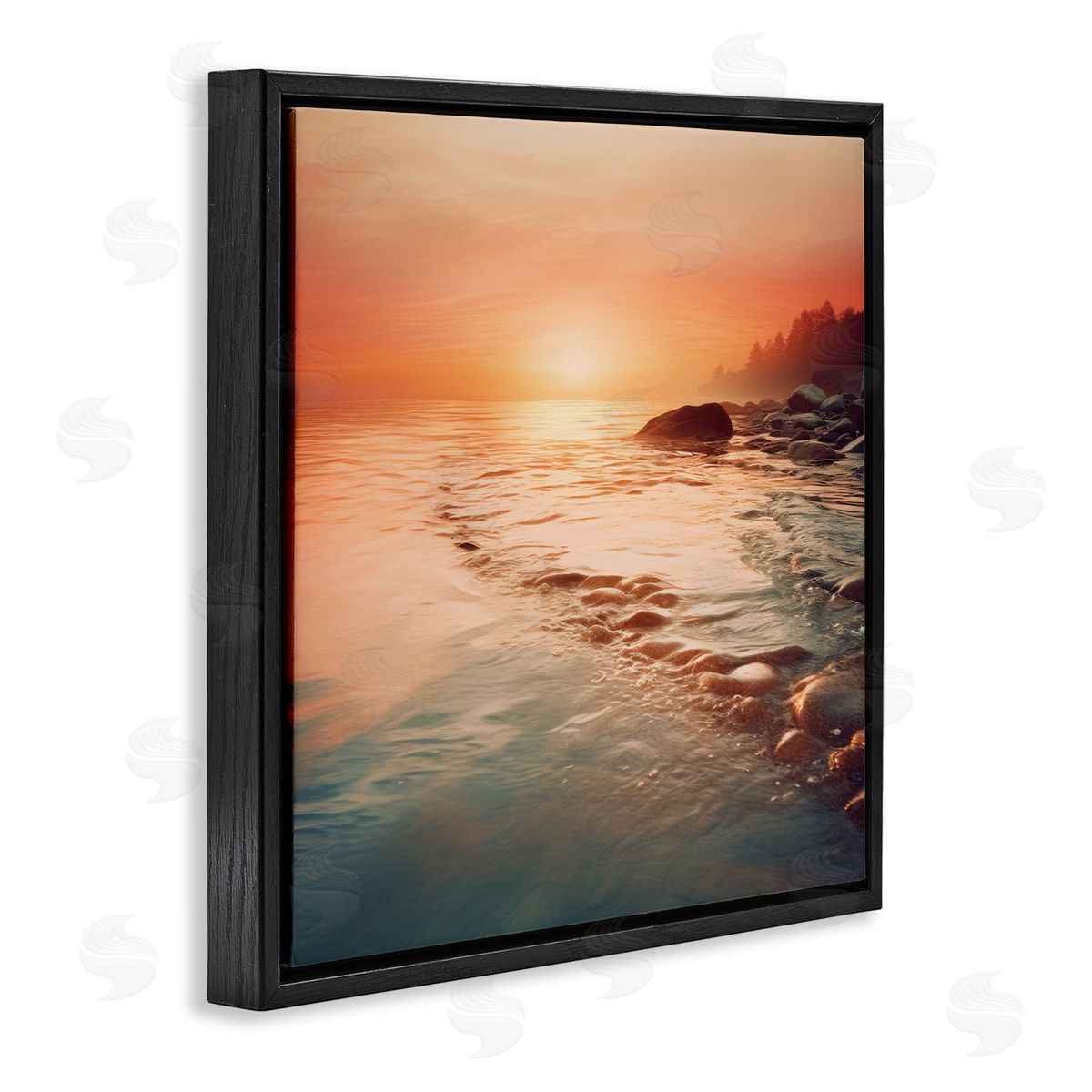 Lazar Studio Sunset Melodies at Sea Canvas Wall Art Print