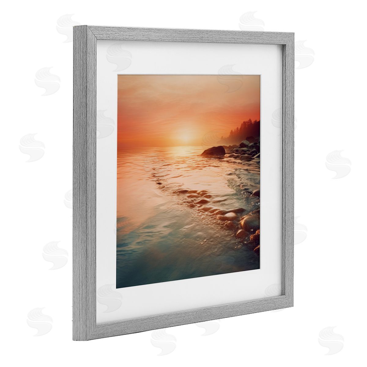 Lazar Studio Sunset Melodies at Sea Canvas Wall Art Print
