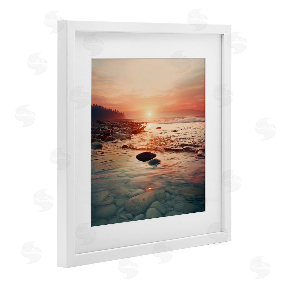 Lazar Studio Sunset over Sea Melodies Canvas Wall Art Print