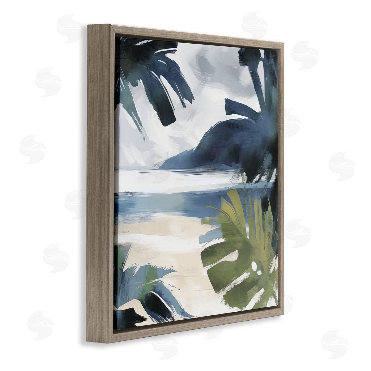 Elara Yasna Beachy Tropical Vibes Canvas Wall Art Print