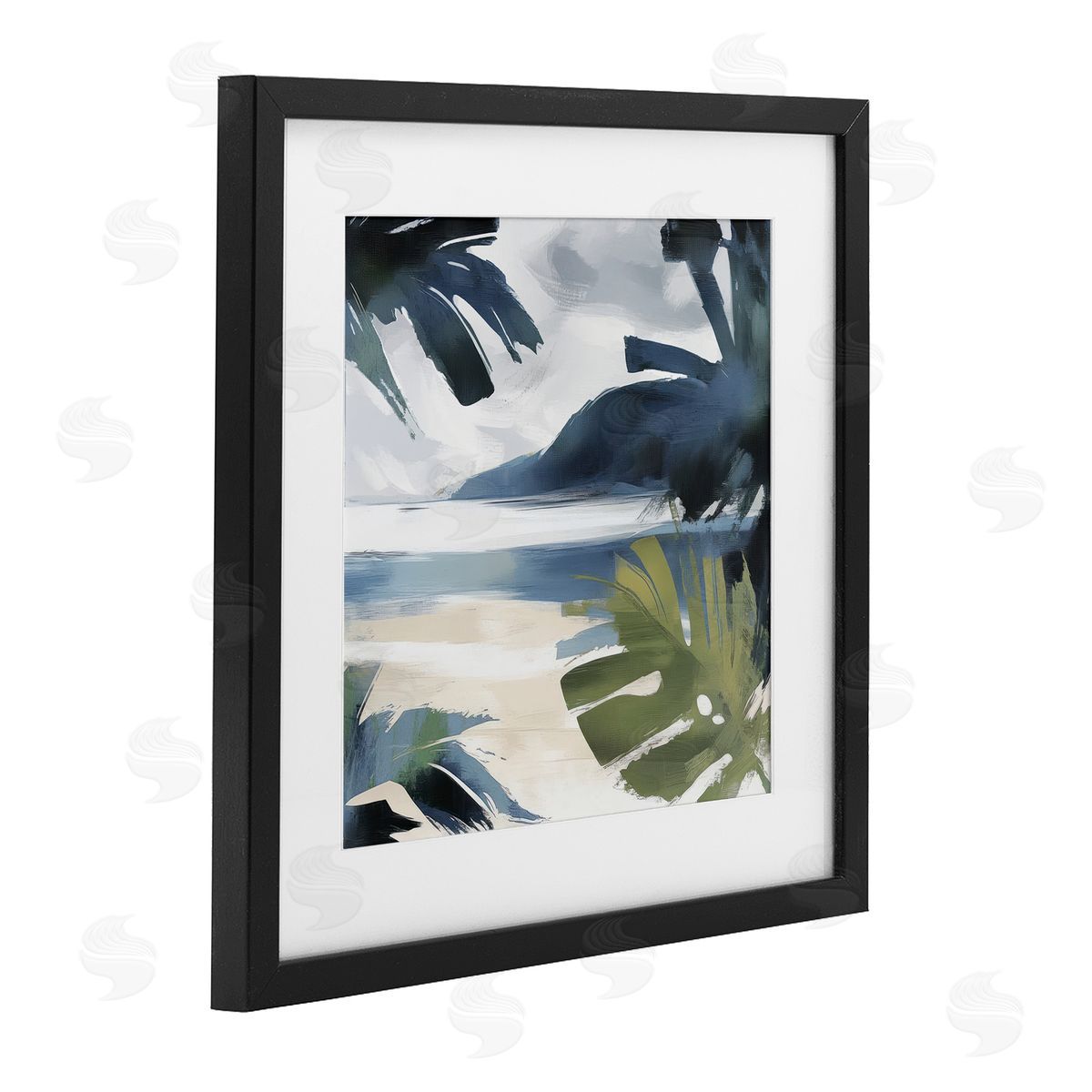 Elara Yasna Beachy Tropical Vibes Canvas Wall Art Print