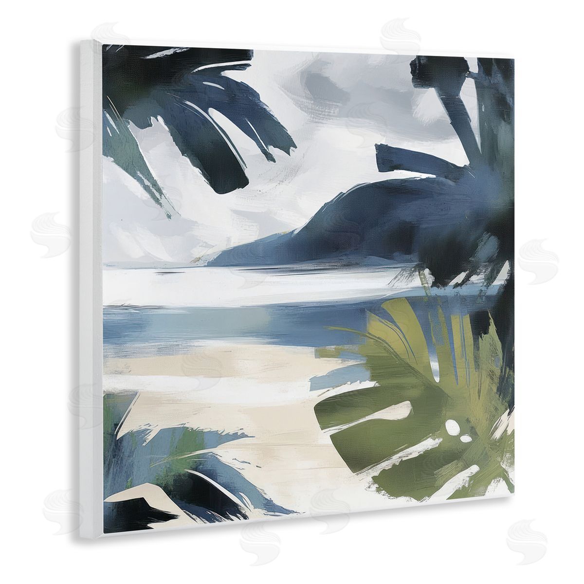 Elara Yasna Beachy Tropical Vibes Canvas Wall Art Print
