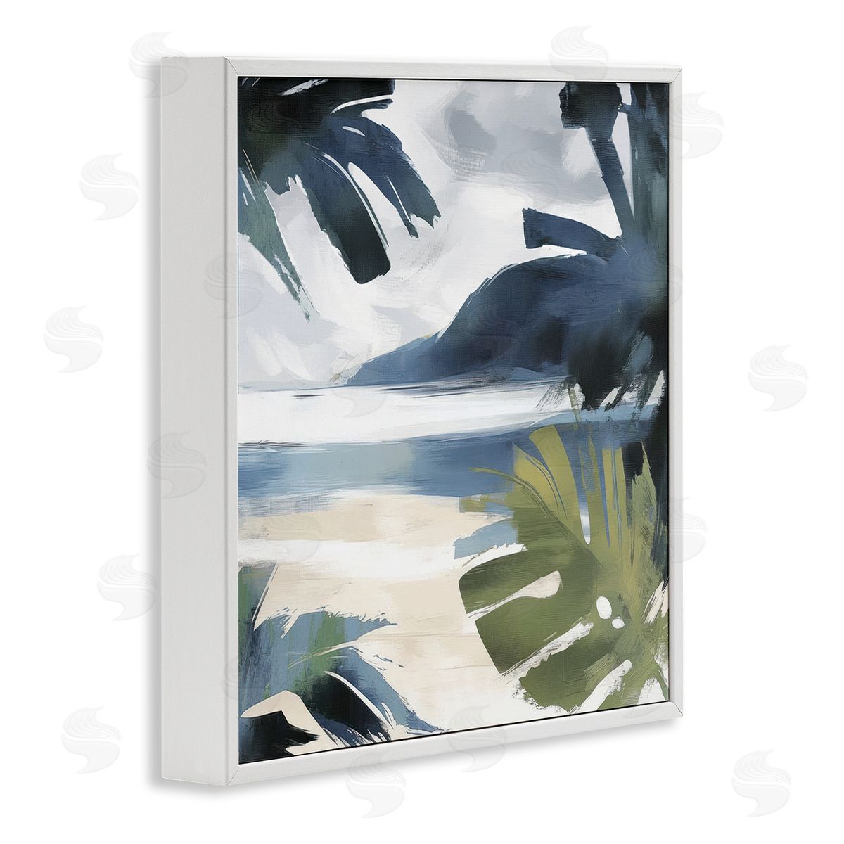 Elara Yasna Beachy Tropical Vibes Canvas Wall Art Print