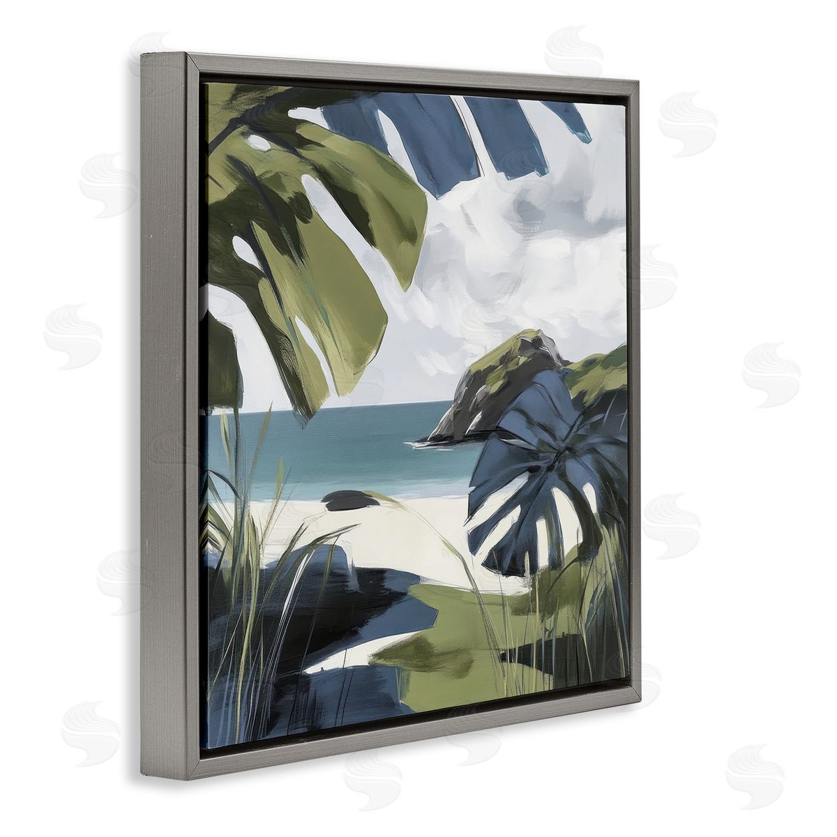Elara Yasna Tropical Island Vibes Canvas Wall Art Print