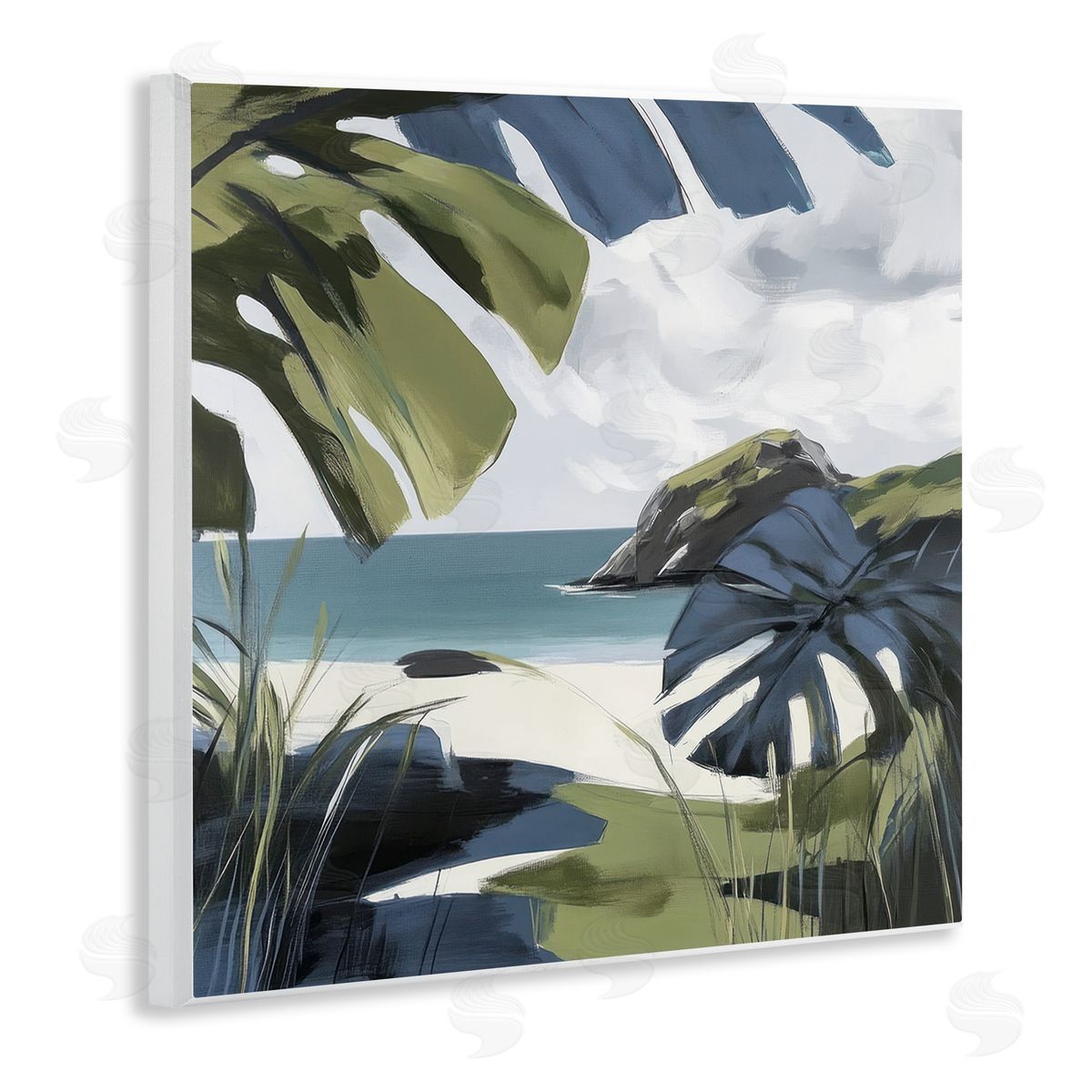 Elara Yasna Tropical Island Vibes Canvas Wall Art Print
