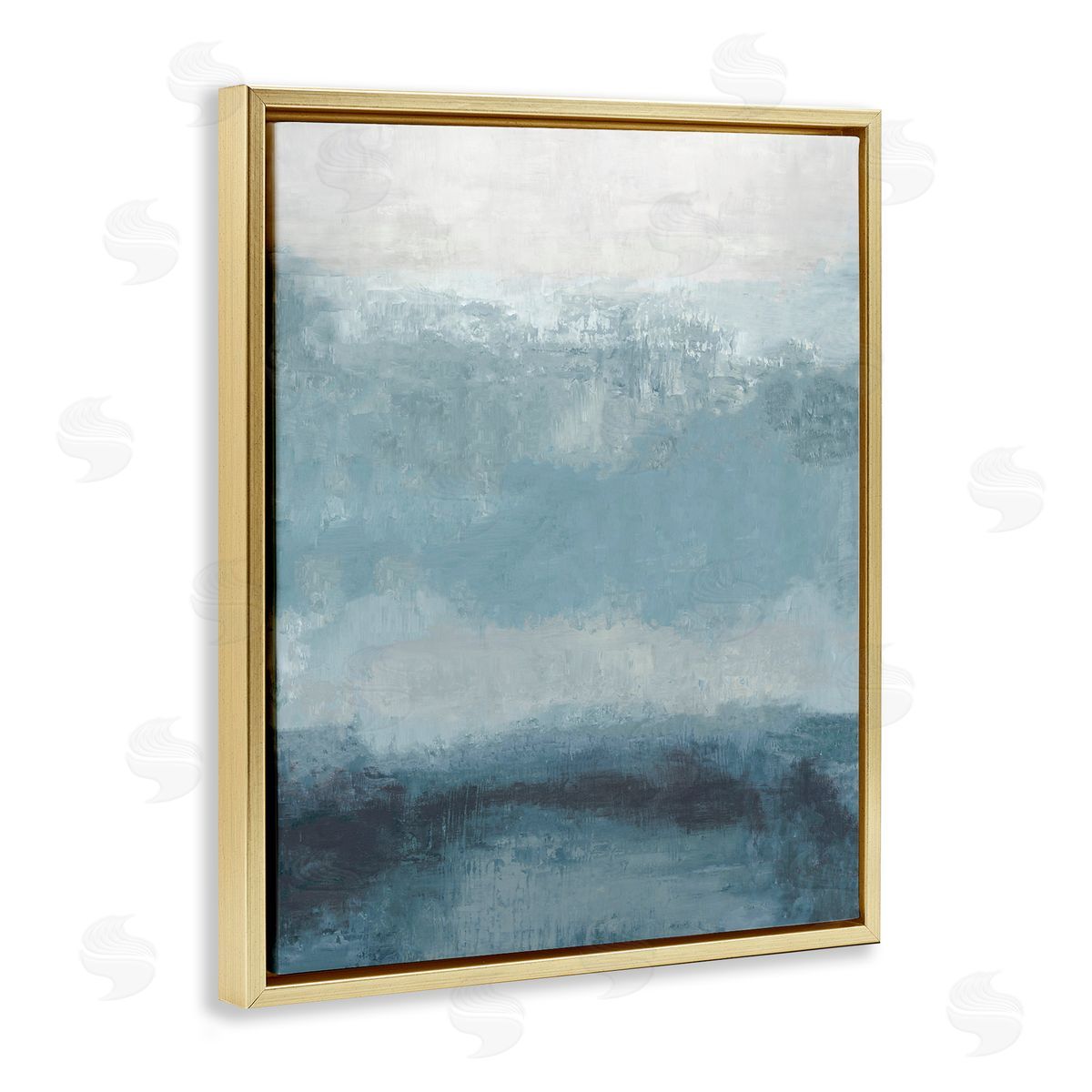 Hannah Dawson Misty Blue Layers Canvas Wall Art Print