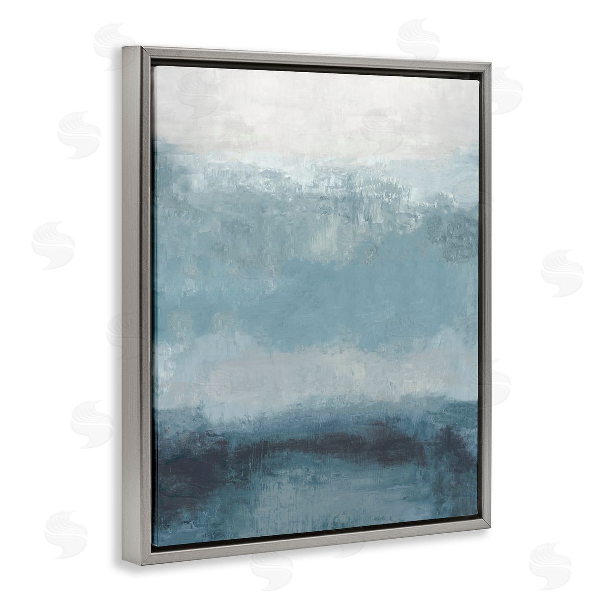 Hannah Dawson Misty Blue Layers Canvas Wall Art Print