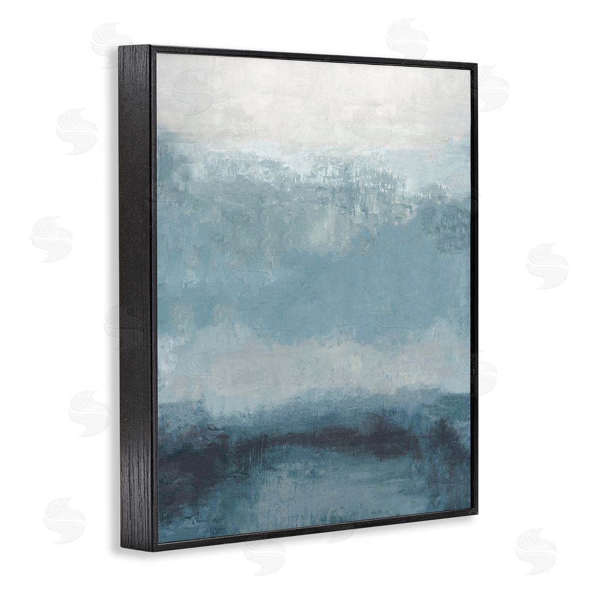 Hannah Dawson Misty Blue Layers Canvas Wall Art Print