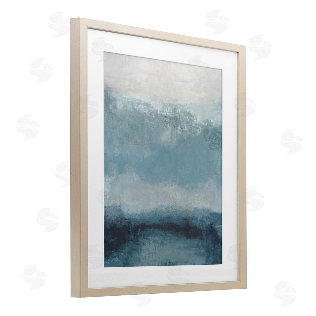 Hannah Dawson Misty Blue Layers Canvas Wall Art Print