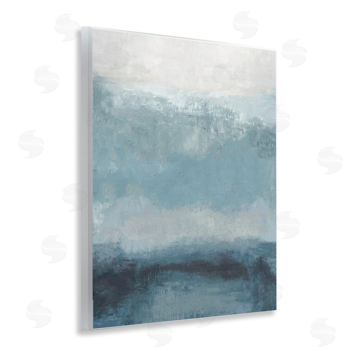 Hannah Dawson Misty Blue Layers Canvas Wall Art Print