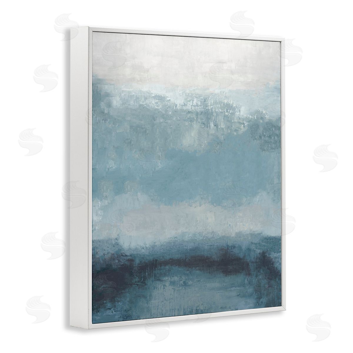Hannah Dawson Misty Blue Layers Canvas Wall Art Print