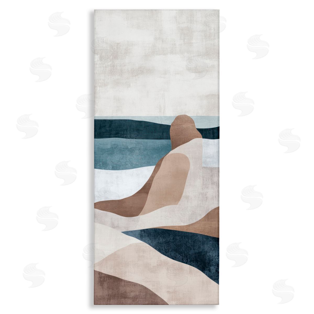 Irena Orlov Living Current Earthy Shapes Canvas Wall Art Print