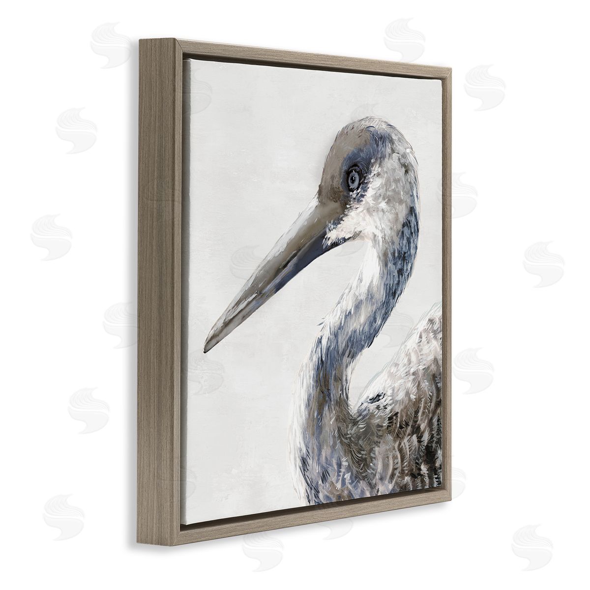 Jacob Q Sand Crane Portrait Canvas Wall Art Print