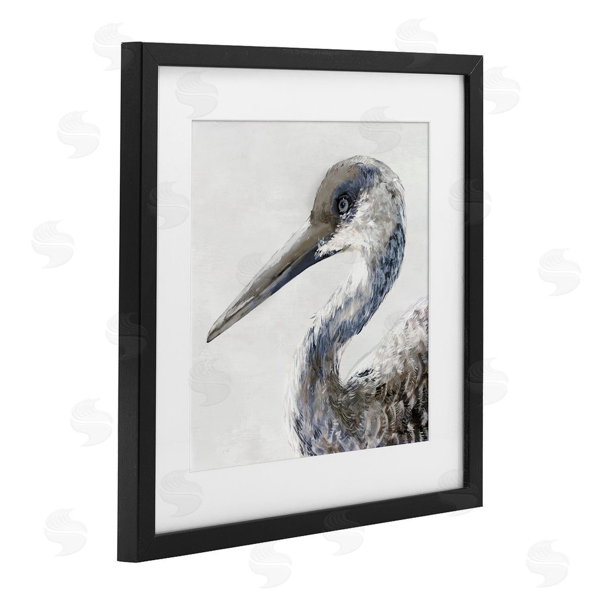 Jacob Q Sand Crane Portrait Canvas Wall Art Print