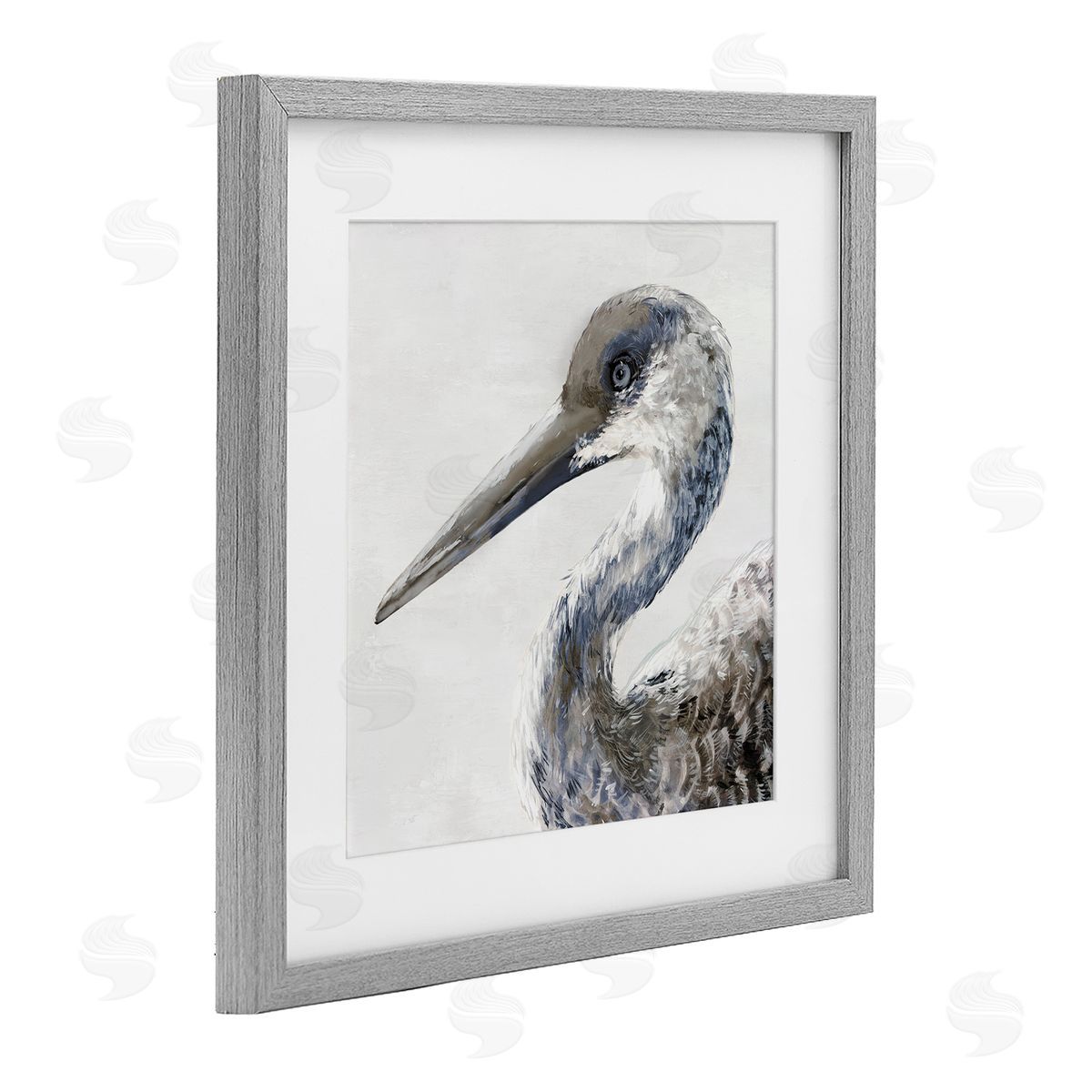 Jacob Q Sand Crane Portrait Canvas Wall Art Print