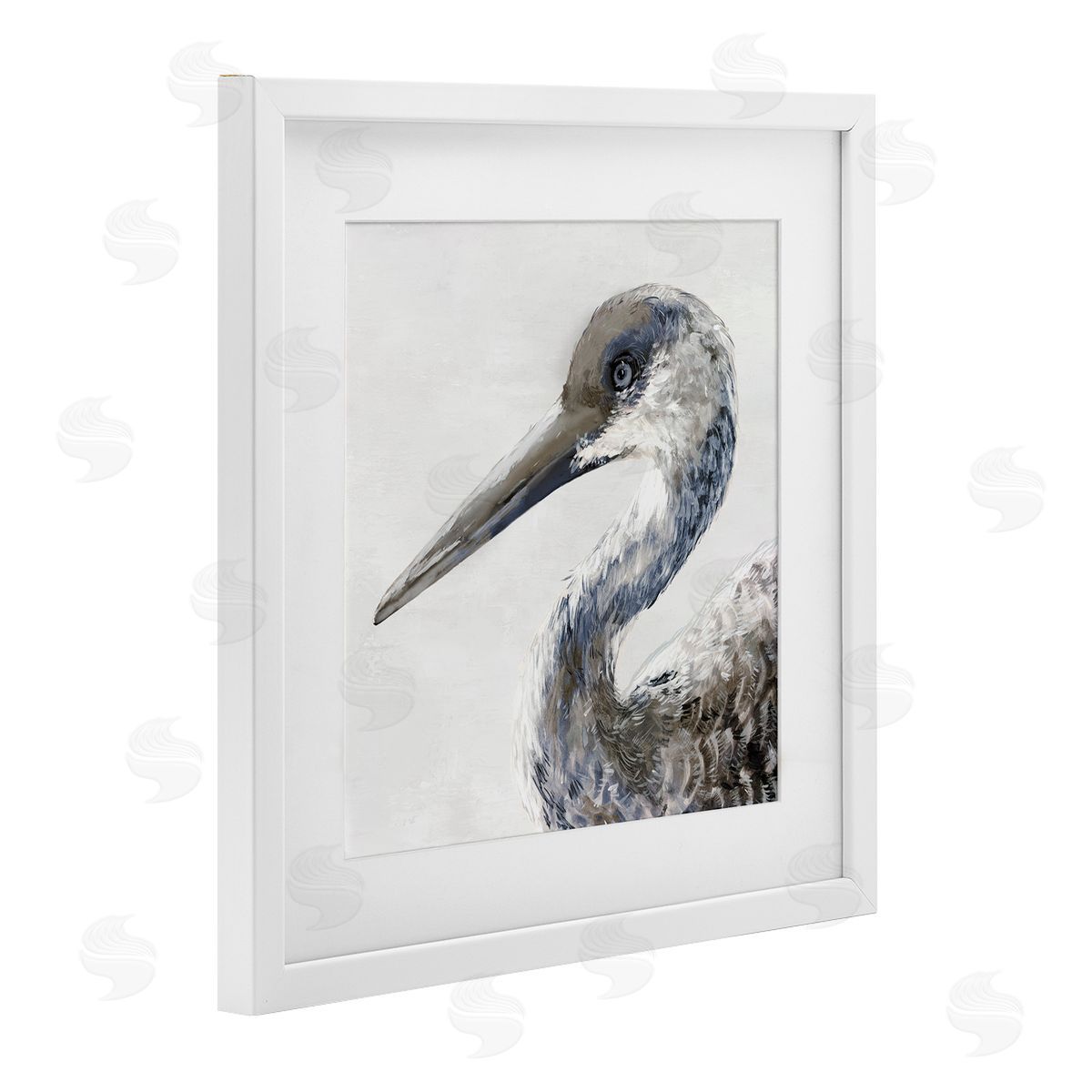 Jacob Q Sand Crane Portrait Canvas Wall Art Print
