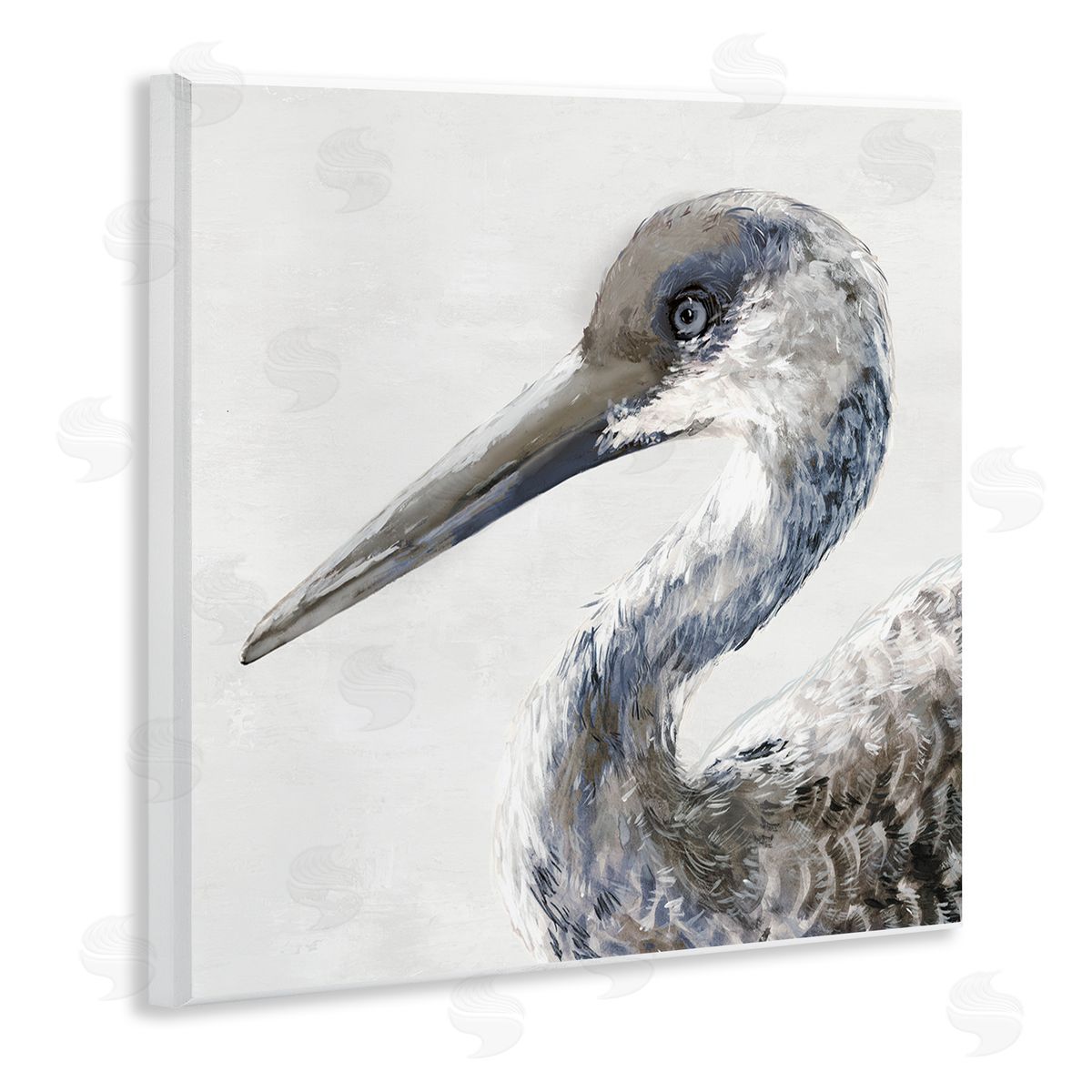 Jacob Q Sand Crane Portrait Canvas Wall Art Print