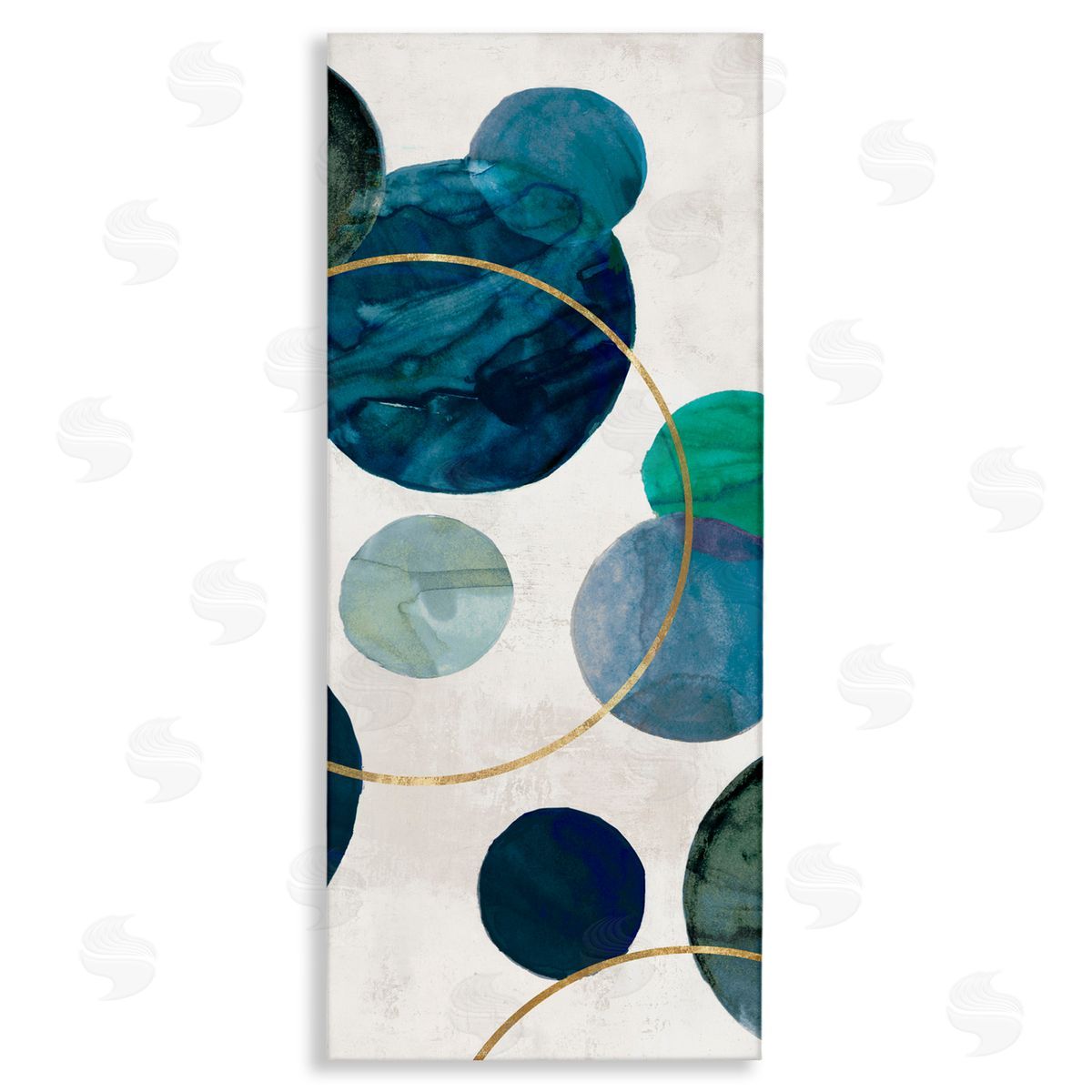 Jacob Q Flowing Rotation Circles Canvas Wall Art Print