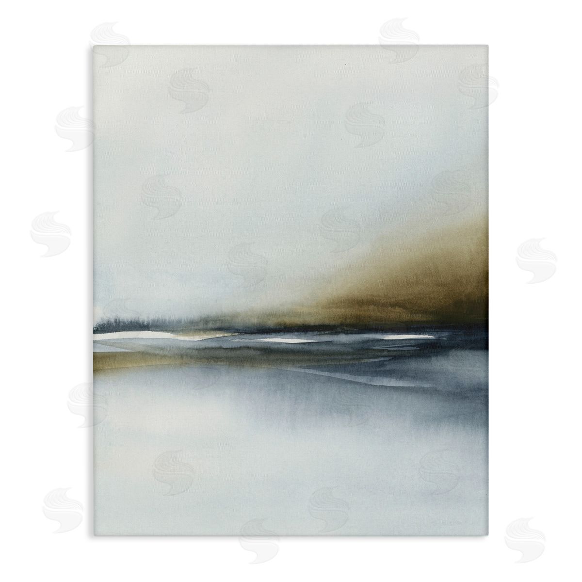 1x Foggy Seaside Serenity Canvas Wall Art Print