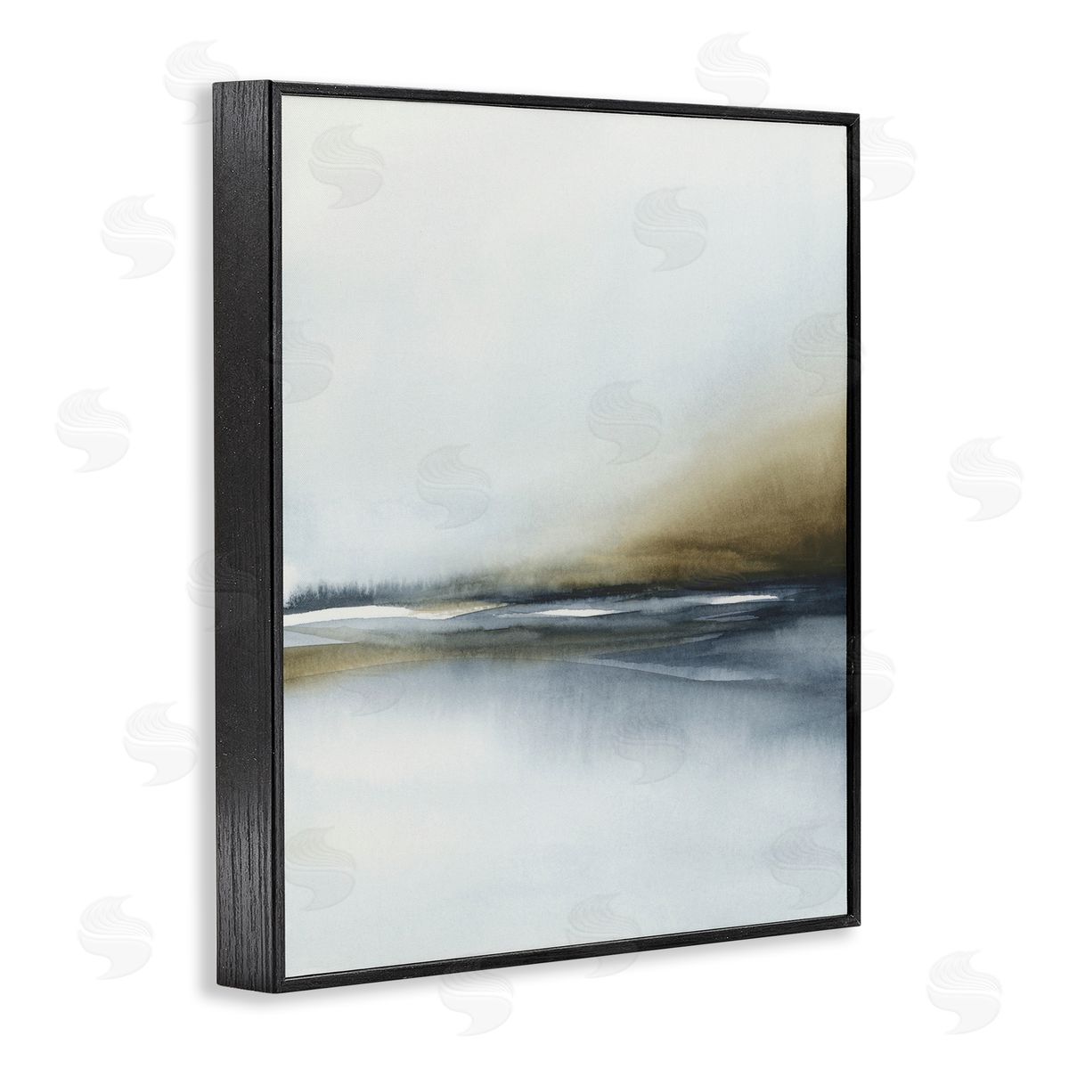 1x Foggy Seaside Serenity Canvas Wall Art Print