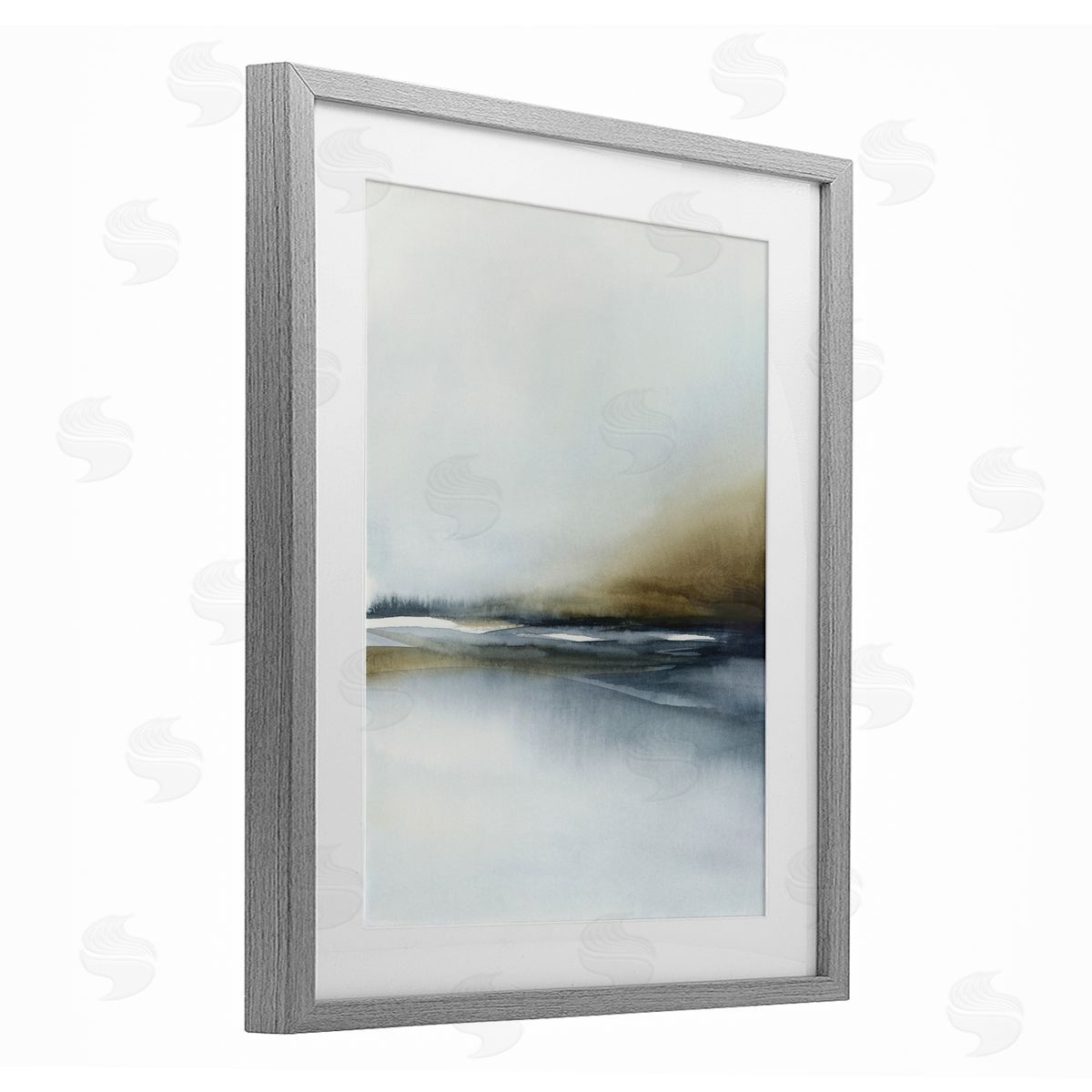 1x Foggy Seaside Serenity Canvas Wall Art Print