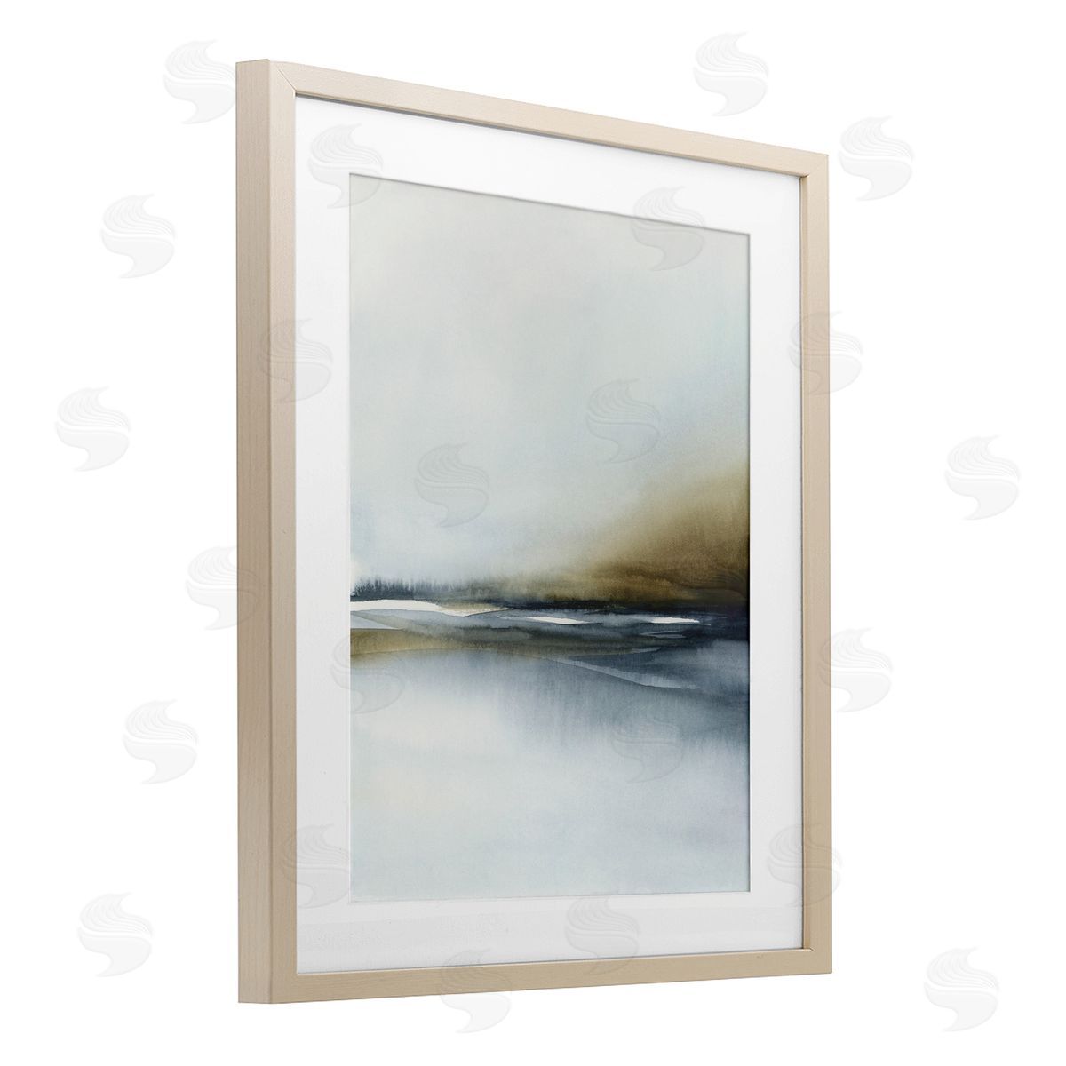 1x Foggy Seaside Serenity Canvas Wall Art Print