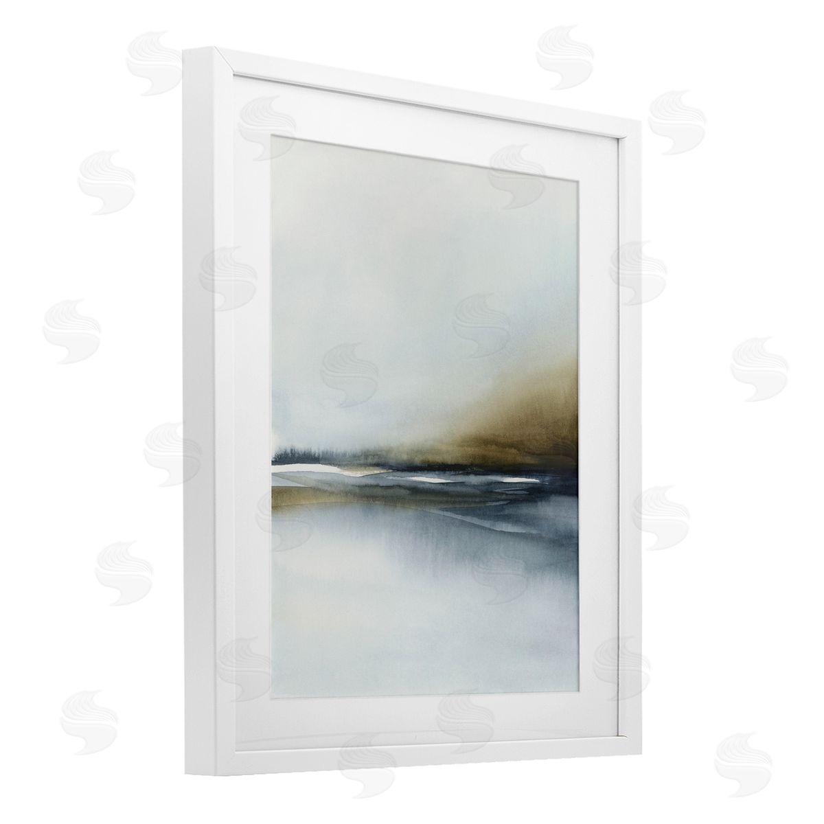 1x Foggy Seaside Serenity Canvas Wall Art Print