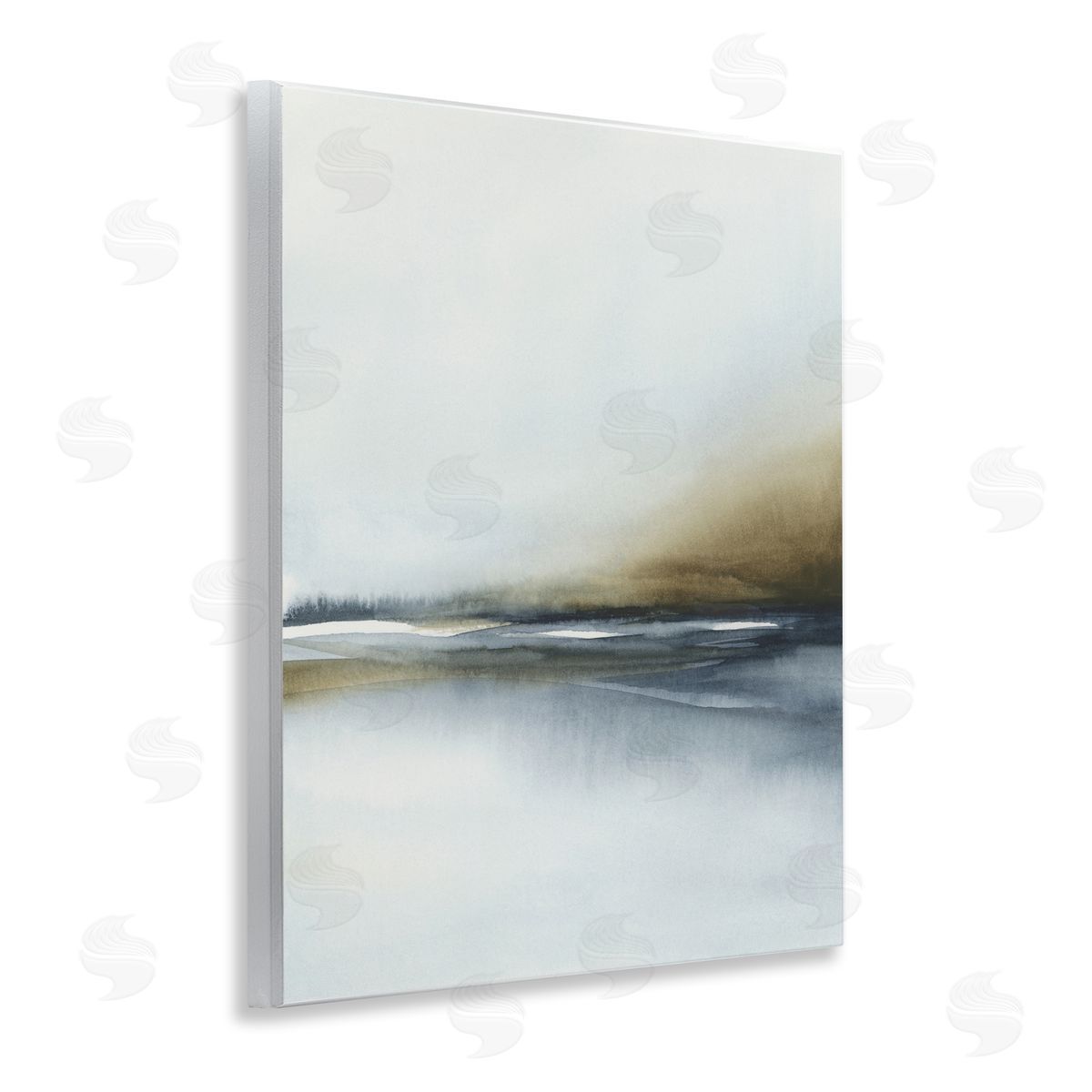 1x Foggy Seaside Serenity Canvas Wall Art Print