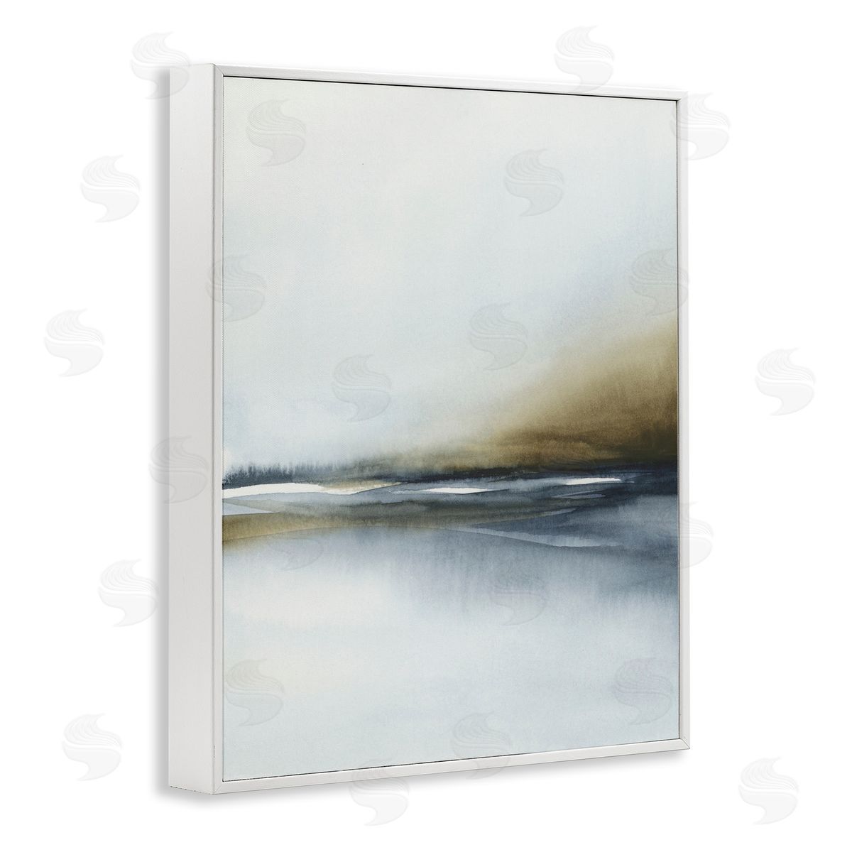 1x Foggy Seaside Serenity Canvas Wall Art Print