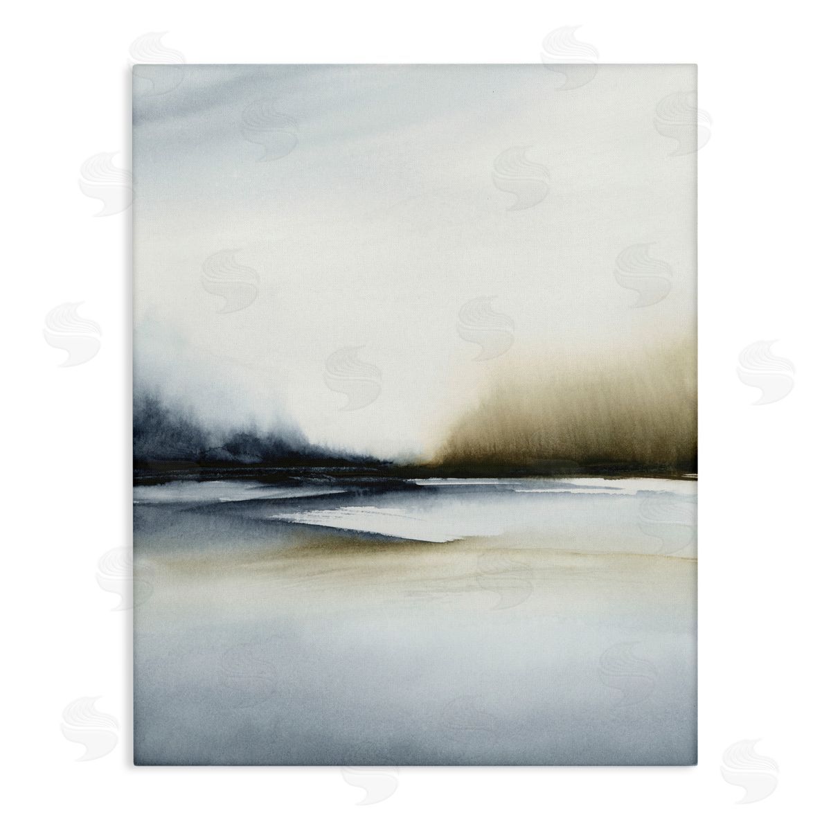 1x Misty Seaside Serenity Canvas Wall Art Print