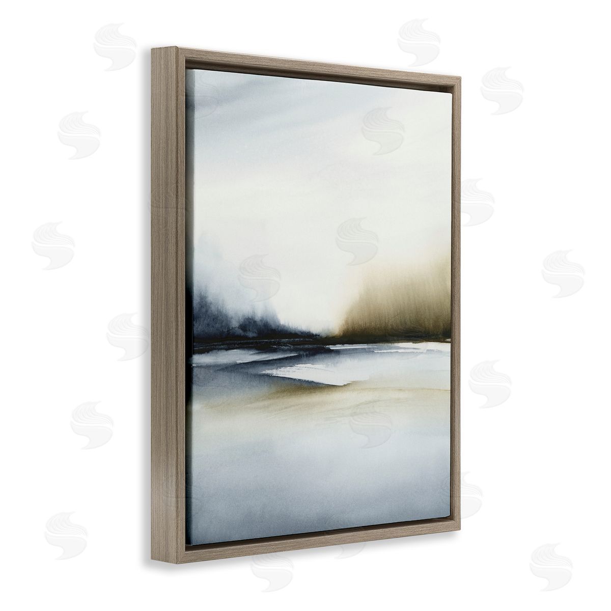 1x Misty Seaside Serenity Canvas Wall Art Print
