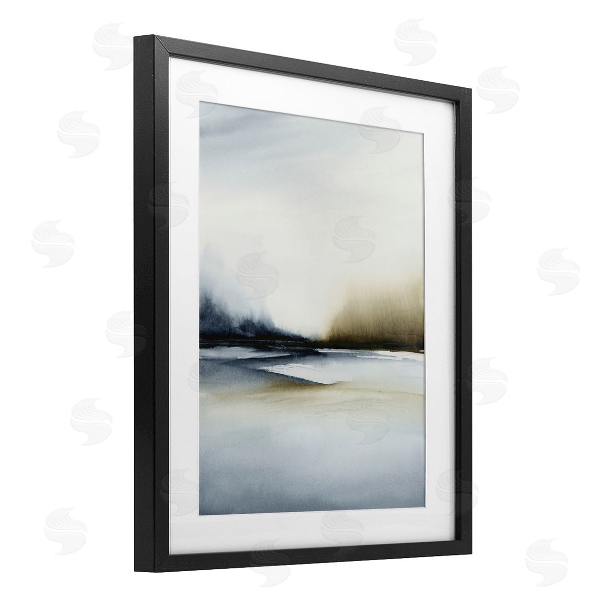 1x Misty Seaside Serenity Canvas Wall Art Print