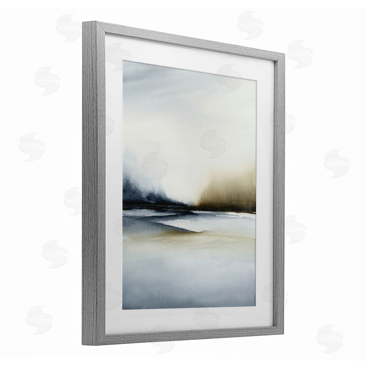1x Misty Seaside Serenity Canvas Wall Art Print