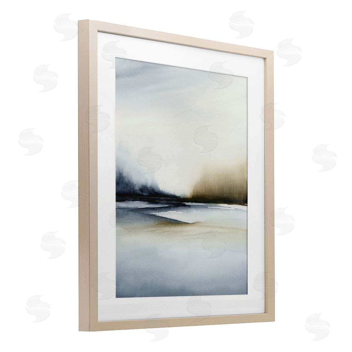 1x Misty Seaside Serenity Canvas Wall Art Print