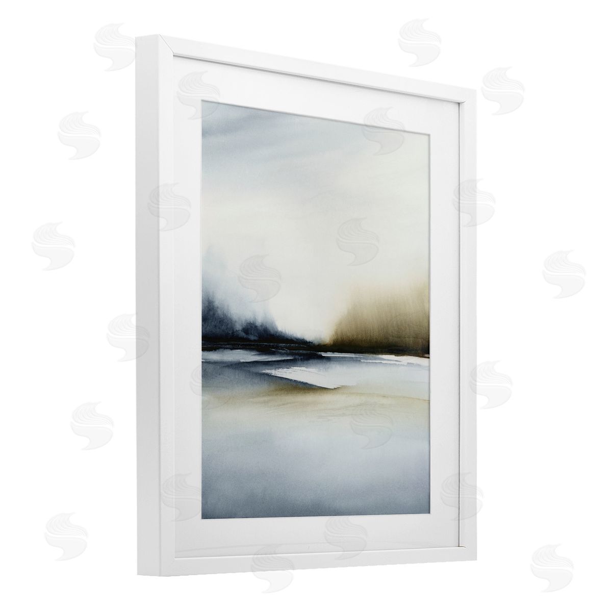 1x Misty Seaside Serenity Canvas Wall Art Print